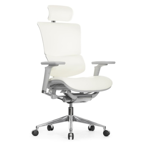 Ортопедическое кресло Falto Leather Premium Белое